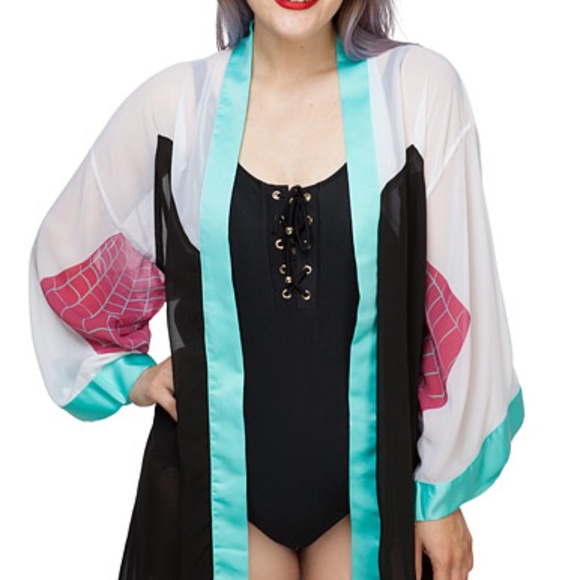 Marvel Robe Marvel | Intimates & Sleepwear | Nwt Marvel Spider Gwen Chiffon Coverup ...